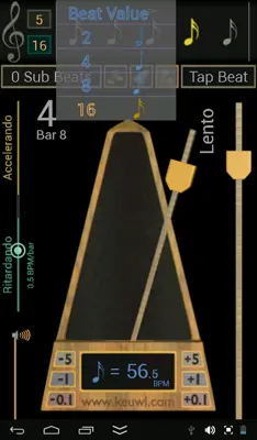 Metronome android App screenshot 0