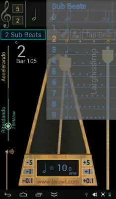 Metronome android App screenshot 1