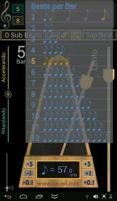 Metronome android App screenshot 2