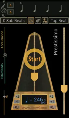 Metronome android App screenshot 3