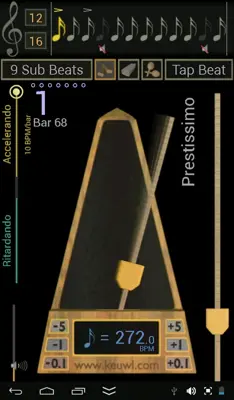 Metronome android App screenshot 4